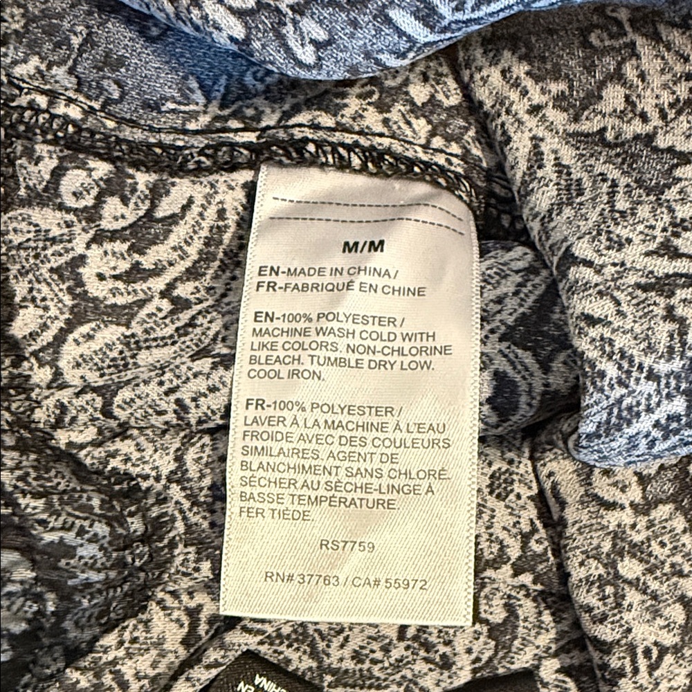 Rafaella Black and Gray Patterned Pants - Picture 4 of 5